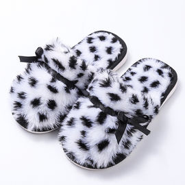 Fluffy Ladies Winter House Slippers Cozy Boa Slides Girls Plush Cozy House Shoes