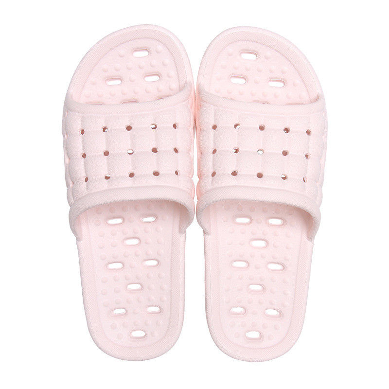 Pink Color Pvc Slippers Bottom Hole Shoes Unique Out Sole Long Life Span